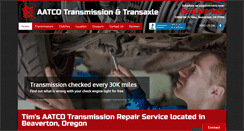 Desktop Screenshot of beavertontransmissionrepair.com