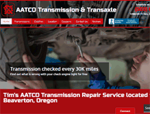 Tablet Screenshot of beavertontransmissionrepair.com